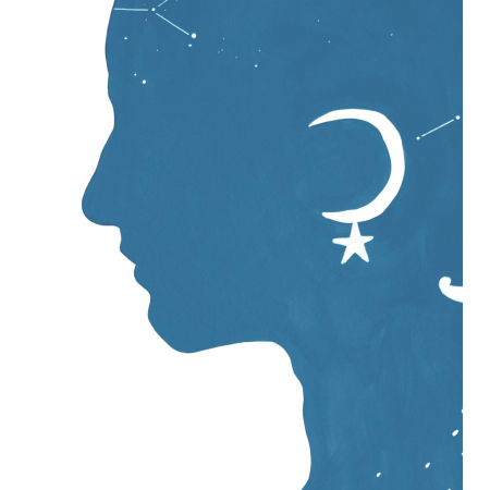 Commande: silhouette de la série Clair de Lune 30x40 cm
