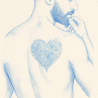 Corazón (n. 1) - œuvre d'art queer par l'artiste Bran Sólo. Acheter de l'art en ligne