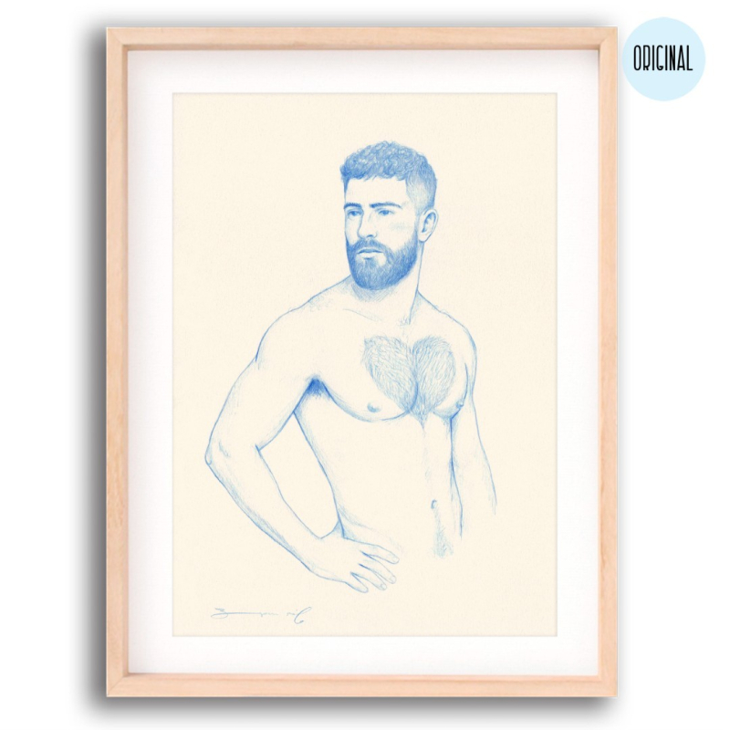 Corazón (n. 2) - obra de arte queer del artista Bran Sólo. Comprar arte online