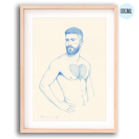 Corazón (n. 2) - obra de arte queer del artista Bran Sólo. Comprar arte online