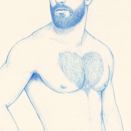 Corazón (n. 2) - obra de arte queer del artista Bran Sólo. Comprar arte online