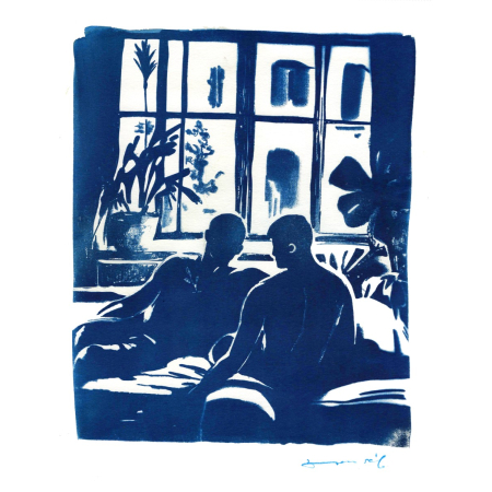 Atardecer Azul II (cianotipia)