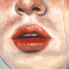 Cry Like a Man VII - Oil on paper, original artwork by Bran Sólo